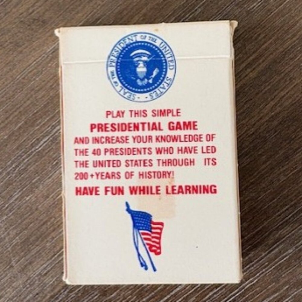 Presidential Card Game 40 Presidents Washington - Reagan Educational Rare HTF - Picture 7 of 7